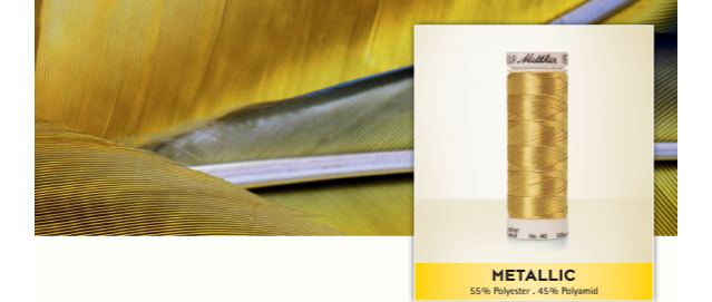 Hilo Mettler METALLIC, hilo metalizado